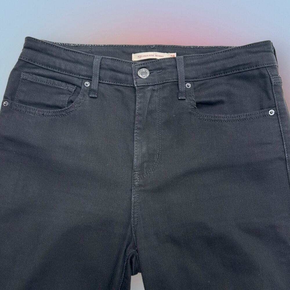 LEVI’S Women’s 28 Black 721 HIGH RISE SKINNY Jeans